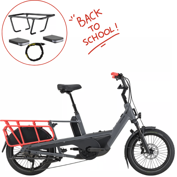 Cannondale Cargowagen Neo 2 - Offre Back to School avec barre de protection, coussins et antivol