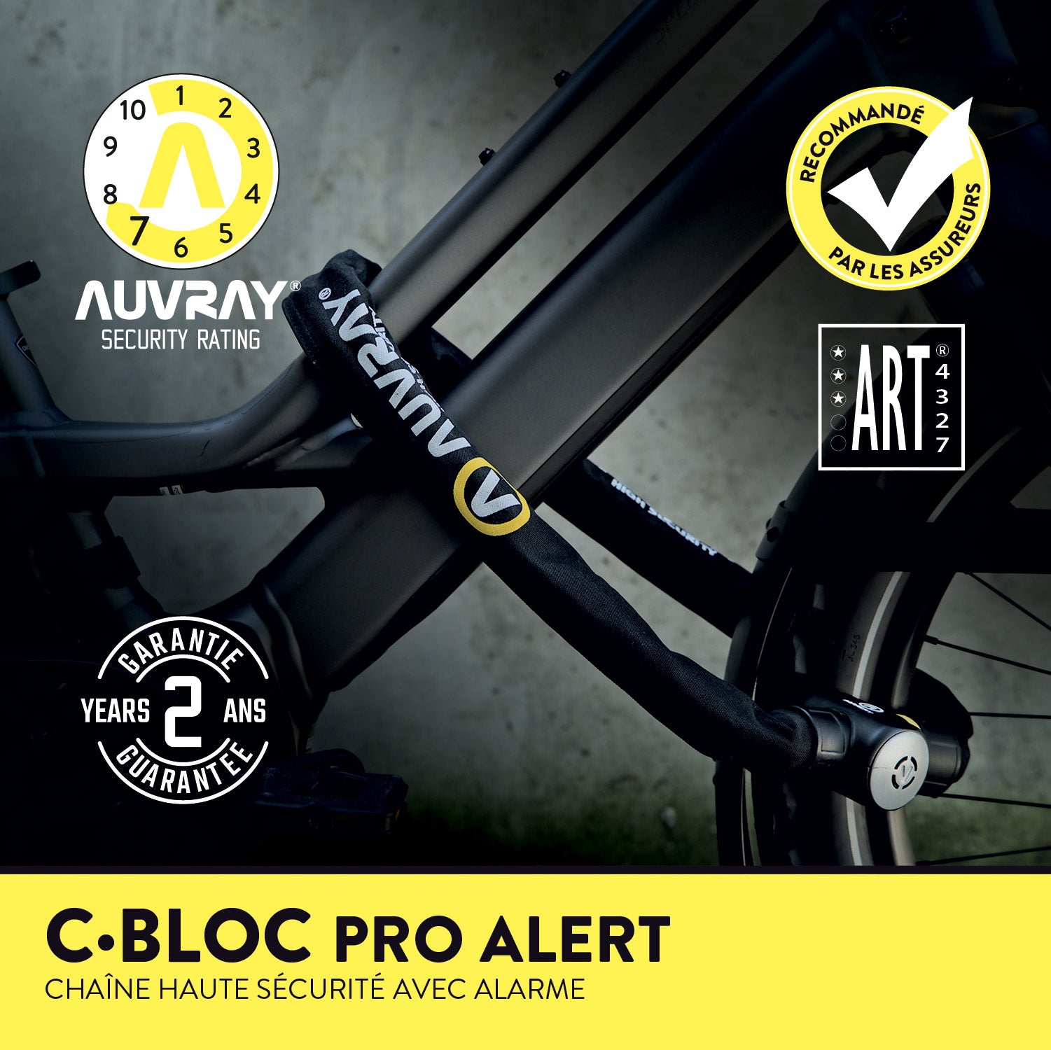 Vélo chaîne Alarme C Bloc - vélo cargo & longtail - Art