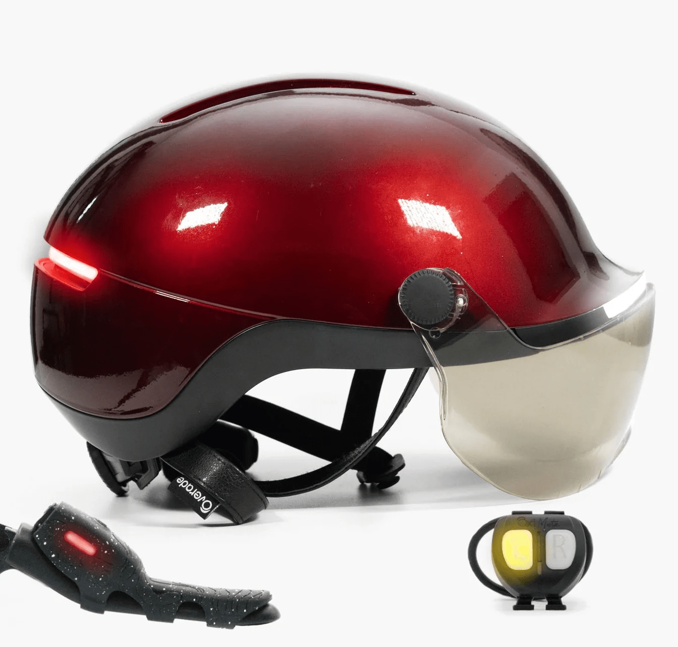 LIFE Casque lumineux - Overade - Ruby Red