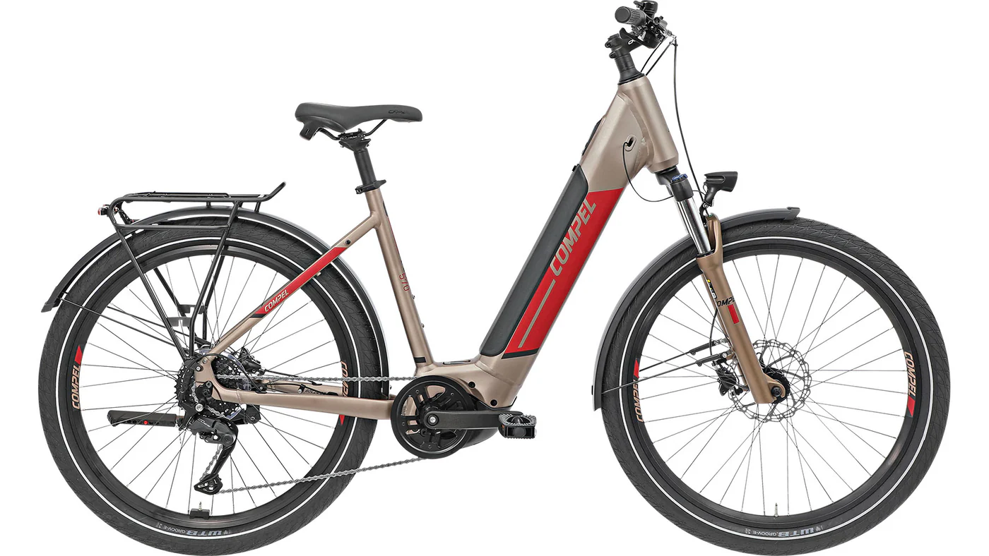 Vélo électrique Compel HTE 570 EQ Wave — trekking cadre bas 27,5″ (taille 55)